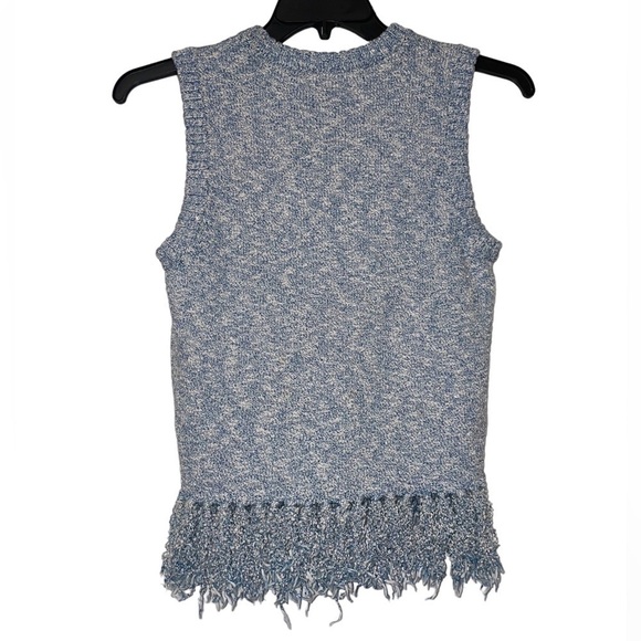 Marie Oliver Faye Fringe Knit in Blue/Multi metallic XS - Picture 6 of 10